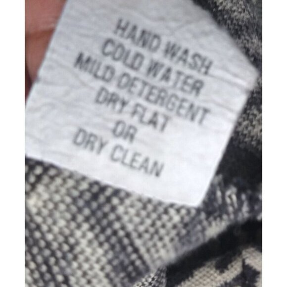 JOAN VASS STUDIO top thick knit stretch pullover sweater Sz M geometric zigzag - Picture 6 of 9